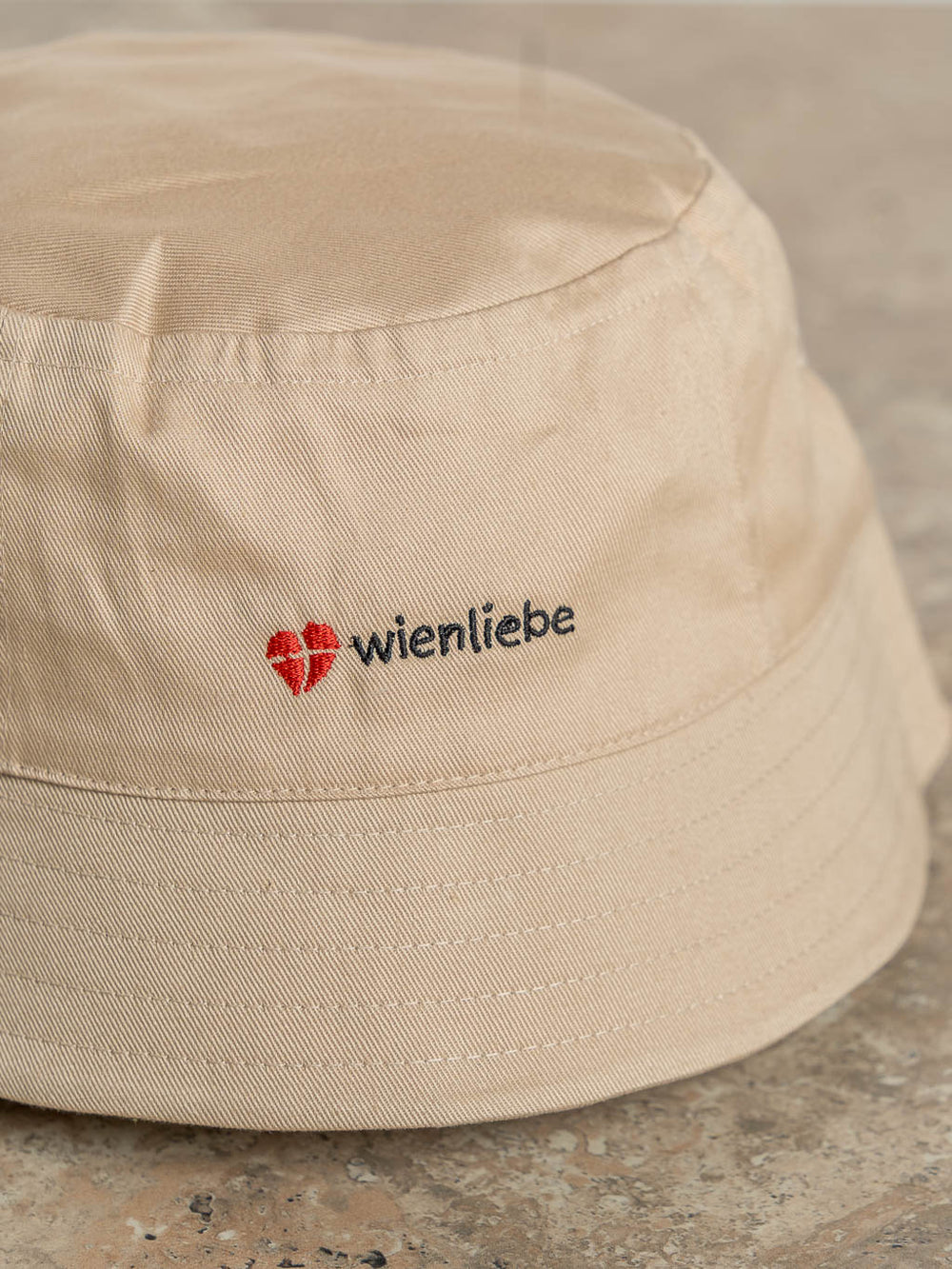 Bucket Hat wienliebe Beige