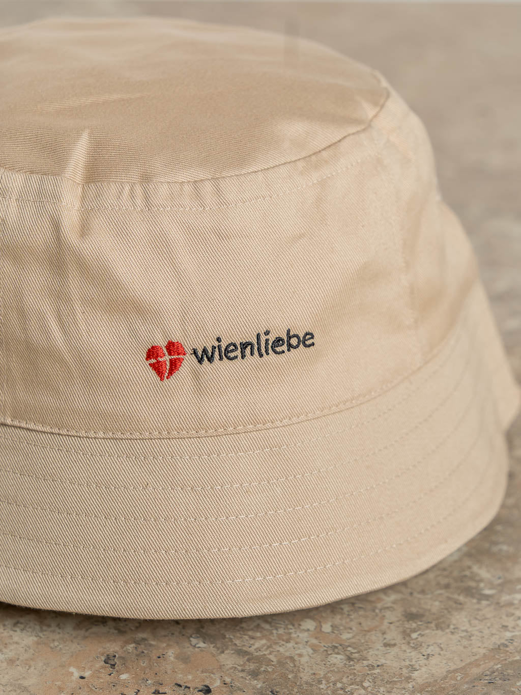 Bucket Hat wienliebe Beige