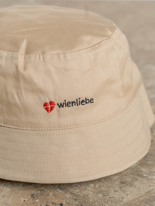 Bucket Hat wienliebe Beige