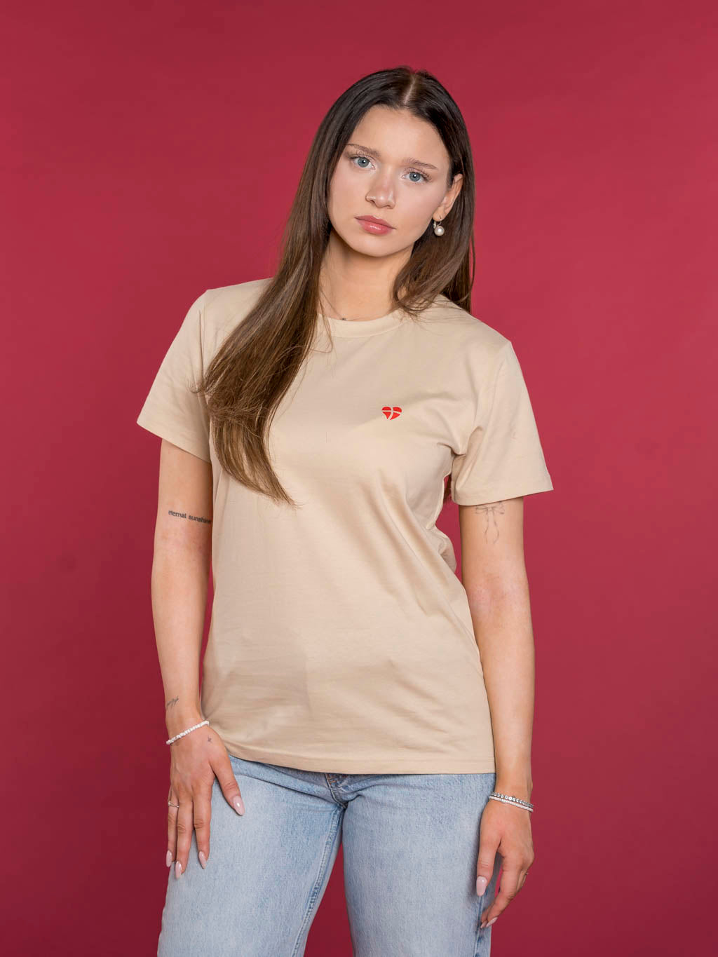 T-Shirt Wiener Melange Edition wienliebe Beige