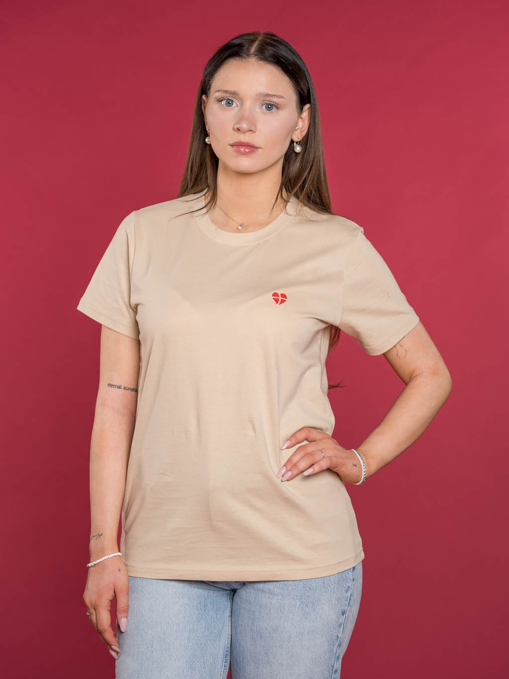 T-Shirt wienliebe Beige
