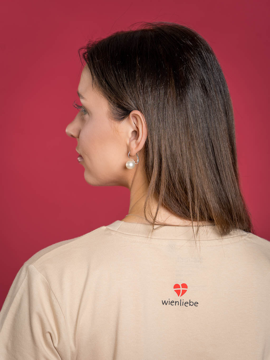 T-Shirt wienliebe Beige