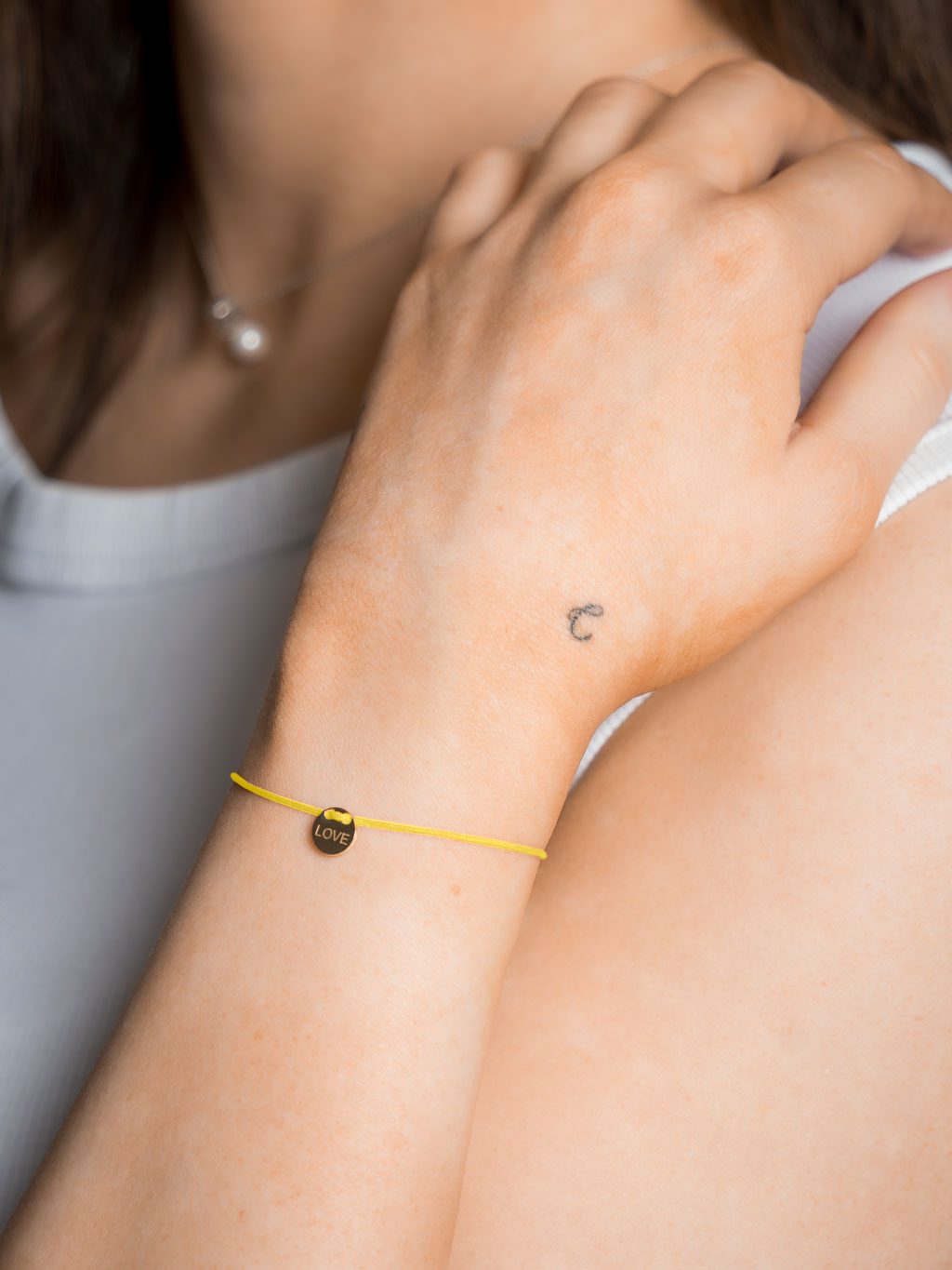 Armband LOVE wienliebe Gelb